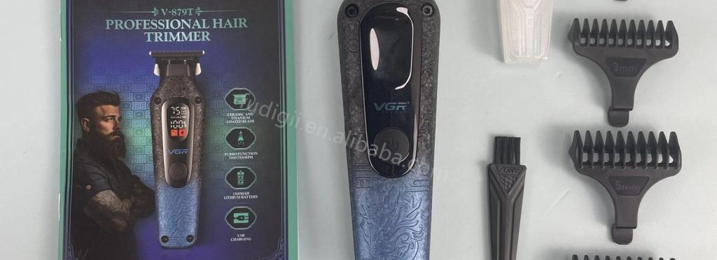 VGR Professional Hair Clipper with Digital Display V-879T
