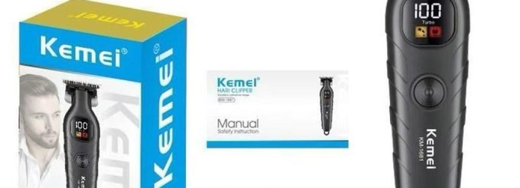 Kemei KM-1681 hair clipper and precision trimmer zero gap