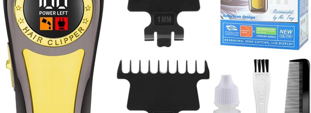 Kemei wireless hair clipper 150 minutes battery KM-1784