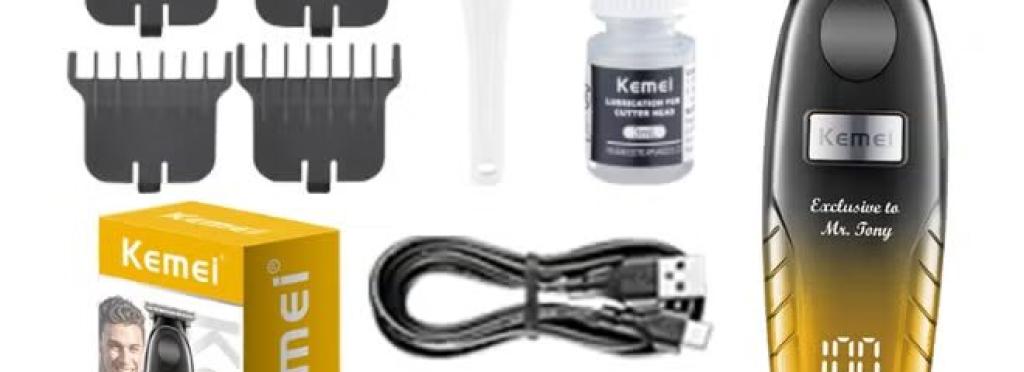 Kemei hair clipper and trimmer LED screen KM-1742