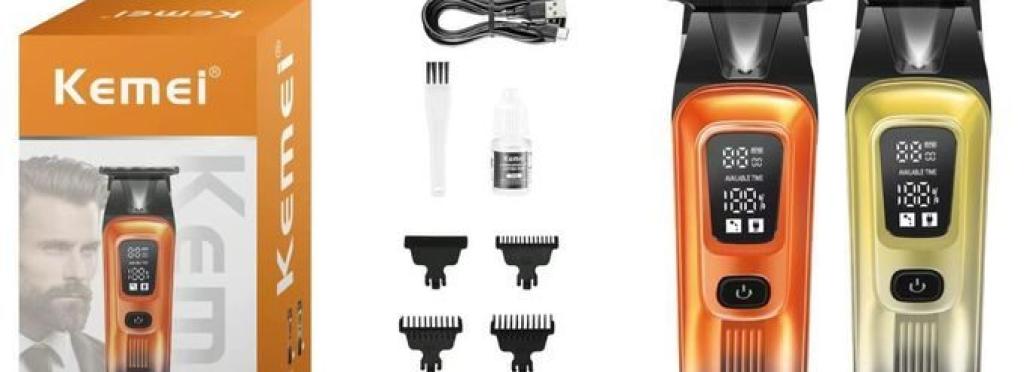 Kemei wireless hair and beard hair clipper with powerful motor KM-037