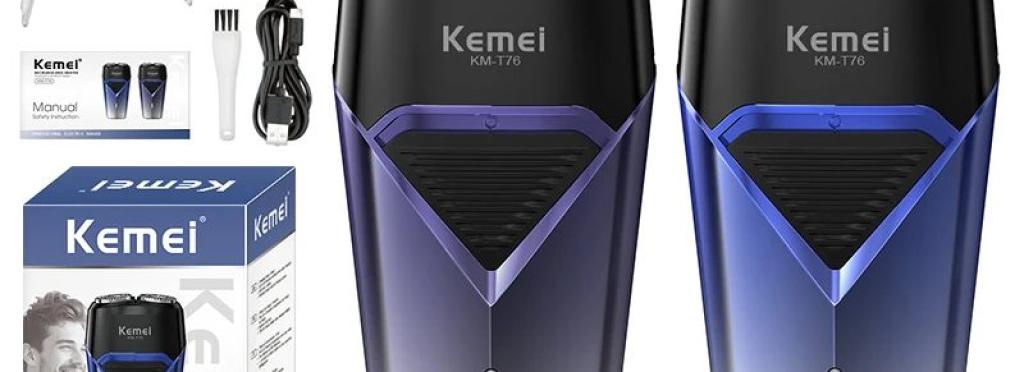Kemei electric hair clipper with floating dual blades KM-T76