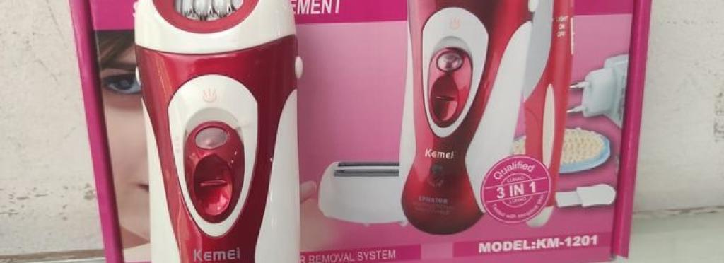 Kemei 3-in-1 rechargeable hair removal device KM-1201
