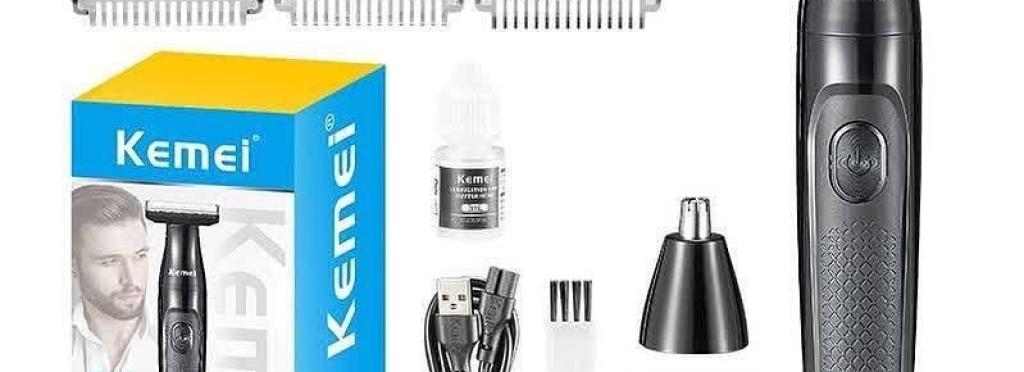 Kemei 3-in-1 water-resistant hair clipper KM-114
