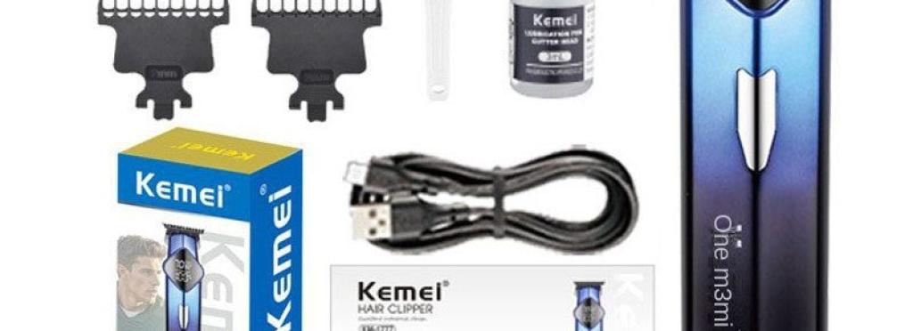 Kemei hair clipper KM-1777 for hair with 6500/7000 RPM motor and Type-C charging