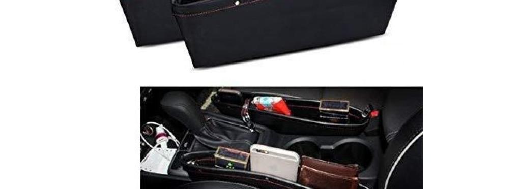 PU Leather Car Organizer Seat Gap Box to Keep Phone and Coins, etc.—One Piece