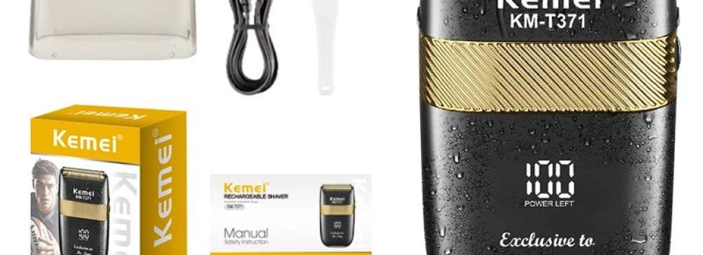 KM T371 Electric Beard Trimmer for Beard and Face Smoothing