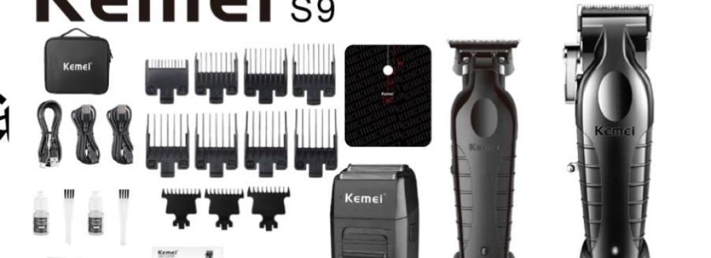 KM S9 Hair Clipper Set for Men's Hair Cutting