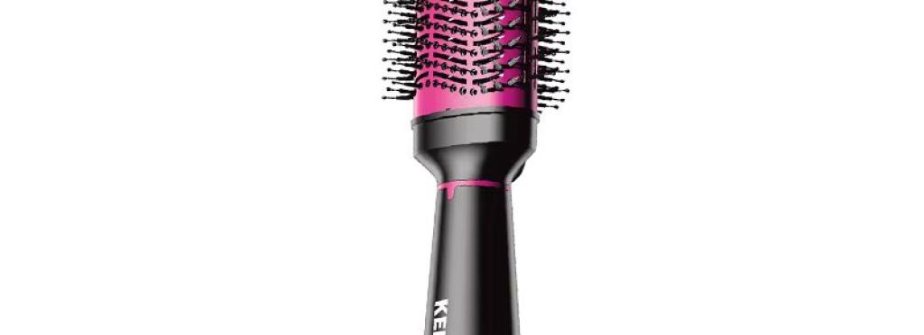 Kemei 8011 hot electric hair brush for drying and styling to dry, smooth, straighten and reduce frizz