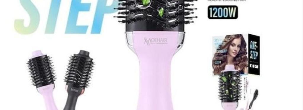 Mohair MO-7118 hair brush and dryer for drying, styling, straightening and thickening hair