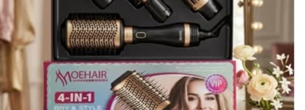 Mohair MO-7154 4-in-1 hair dryer and styling brush for drying, straightening, curling and thickening hair