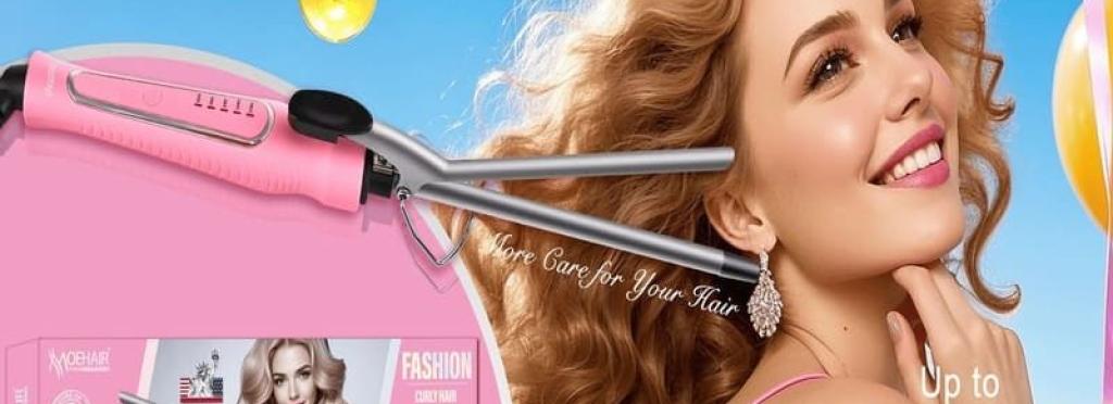 Hair curling iron for curling hair
