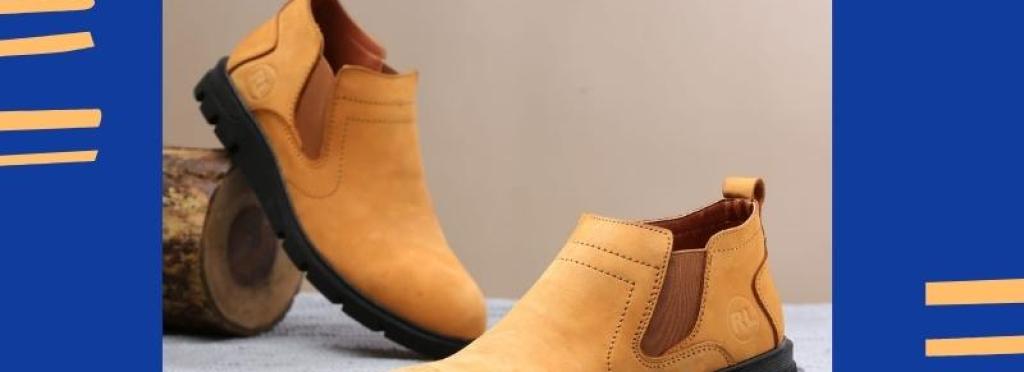 Natural suede leather half boot elastic imported leather shoe