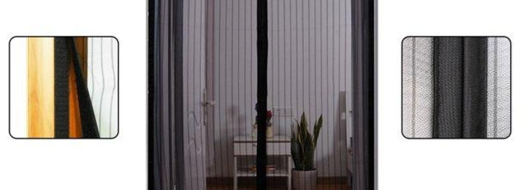 Magnetic door and window curtain that prevents dust and insects