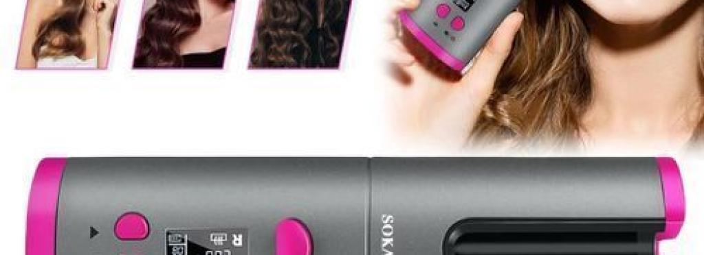 Sokany Wireless USB Auto Curler Wireless Hair Straightener