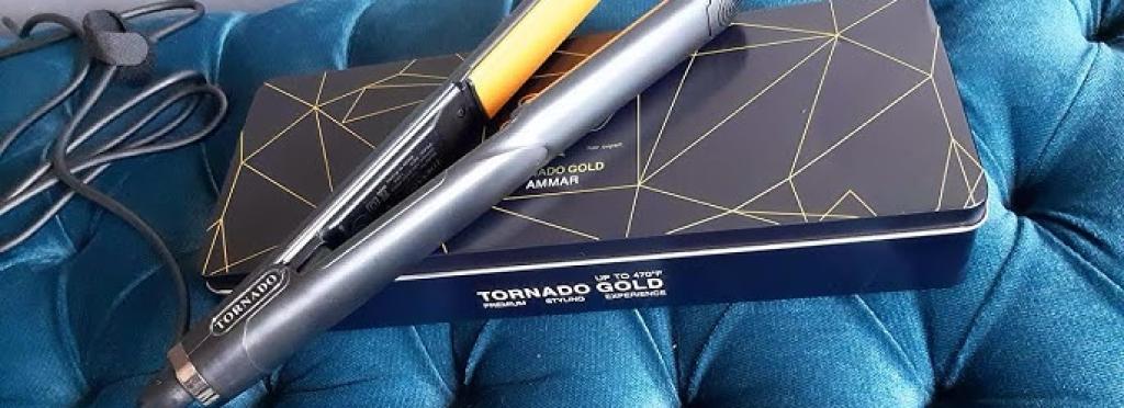 Tornado Gold Ceramic Hair Straightener 750 Fahrenheit 2 In 1 750F
