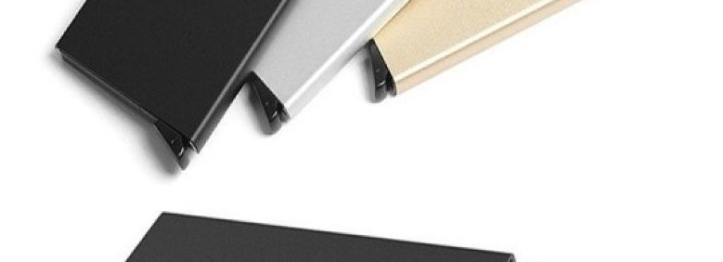 Buy metal card holder to keep business cards and credit cards - metal wallet