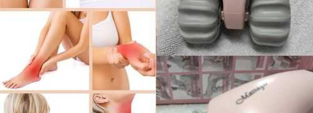 2-in-1 Manual and Vibrating Massage Device Works with Batteries - Two Speeds