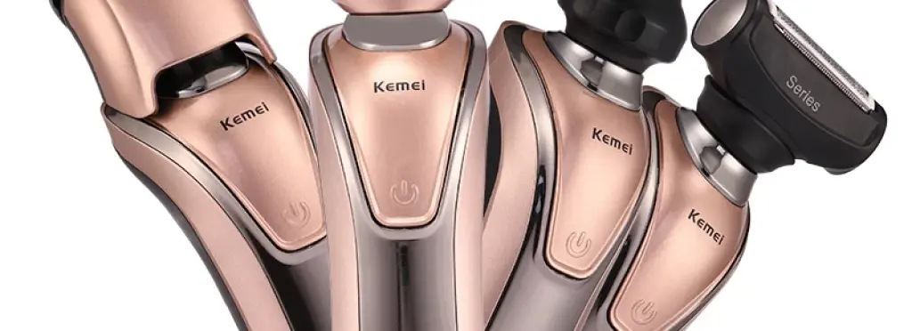 Kemei 1622 Hair Clipper - Kemei KM-1622 4 In 1 Hair Clipper Shaver Rose Gold