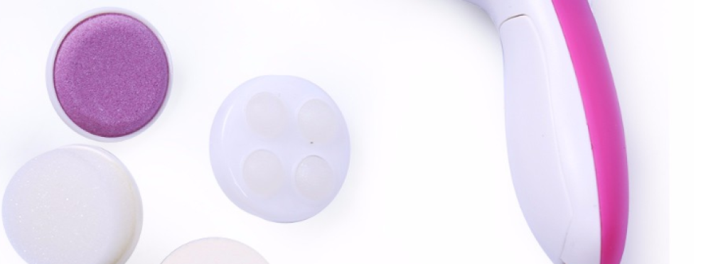 5-in-1 body massage and skin cleaning device