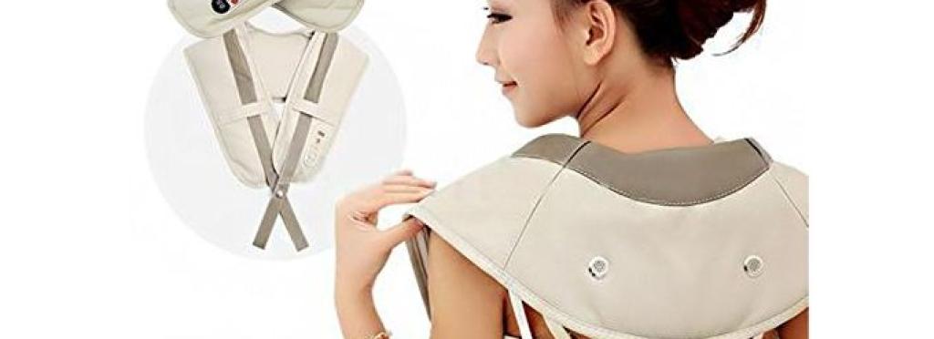 Body, neck, and back massage device that stimulates blood circulation and muscles