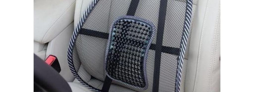 Car and office back support for back pain - car & office chair seat cushion