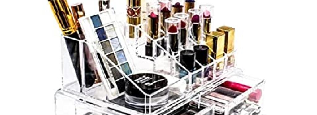 4-Drawer Mirrored Makeup Organizer - Mirrored makeup organizer