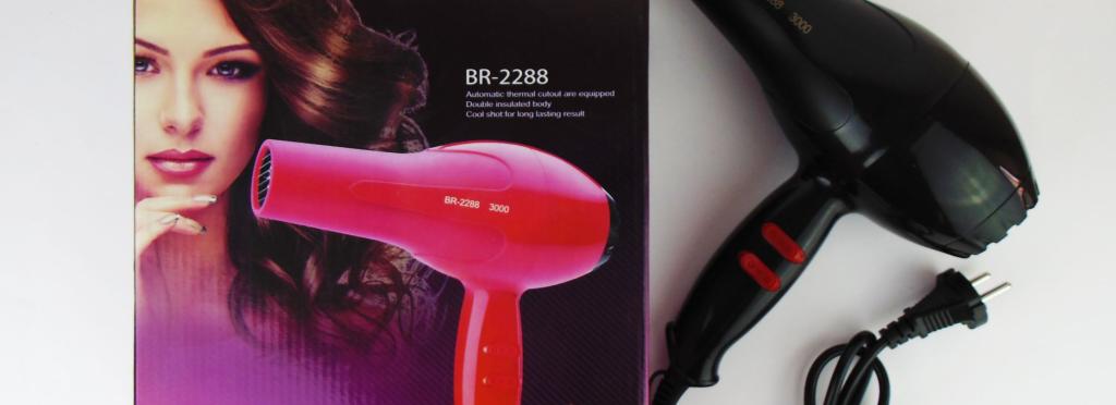 BR-2288 3000 Watt Hair Dryer Hot and Cold Multi-Color Hair Dryer