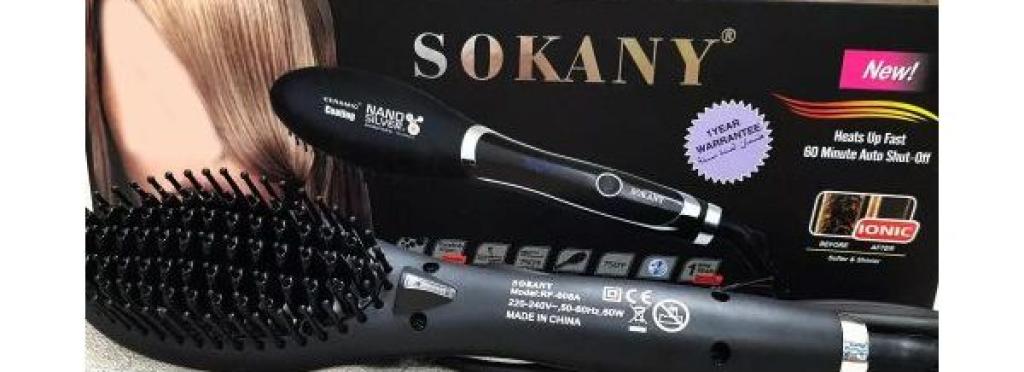 Sokany Electric Hair Brush Temperature 750 - Black