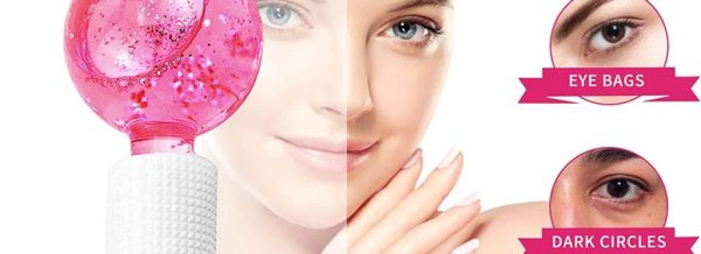 Ice Roller Facial Roller Cold Skin Massagers Crystal Glass Ball For Redness Soothing Face Wrinkle Remover