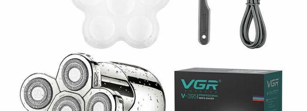 VGR395 – Hair Clipper and Trimmer 6 Heads Waterproof Washable