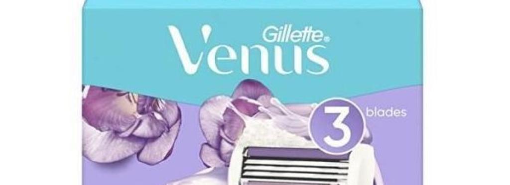 Gillette Venus Breeze Women's Replacement Razor Blades With Shave Gel Bars - 4 Pcs