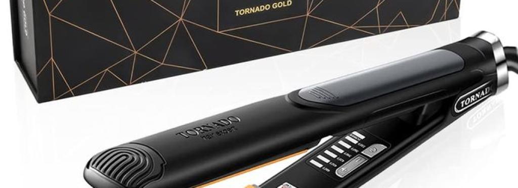 Original Tornado Gold Hair Straightener for Straightening Hair 980 Fahrenheit