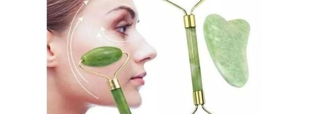 Original Jade Roller and Gua Sha Jade Roller Set