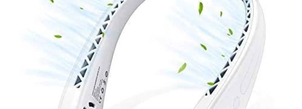 Small Portable Neck Fan 3 Speeds Rechargeable - Double Cooling