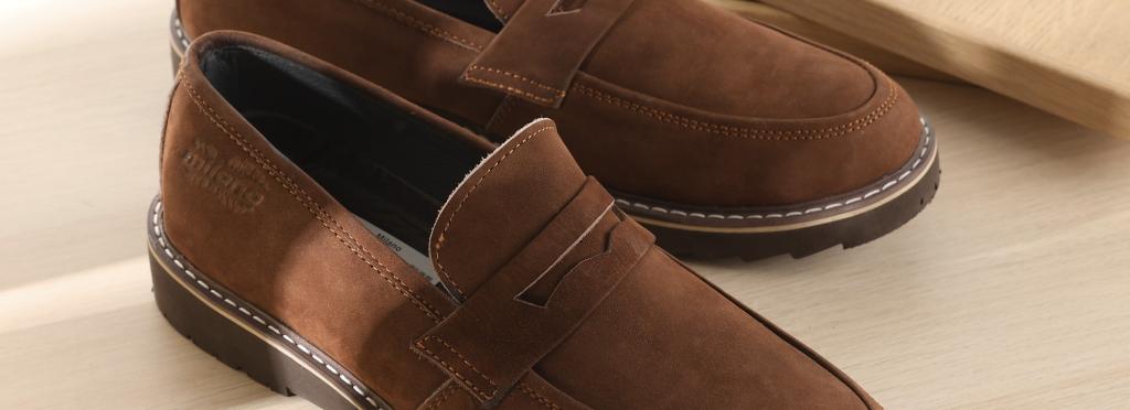 Brown suede men's shoes model M3 