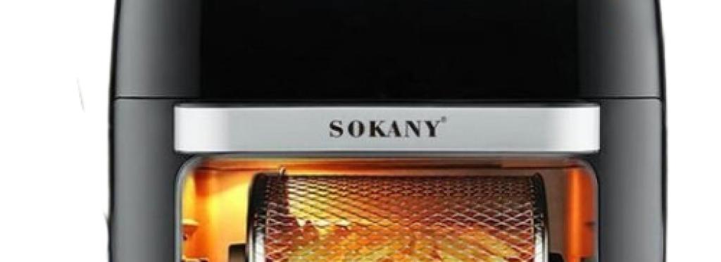 Sokany air fryer digital oven 12L 2500 watts SK-8039 - Black