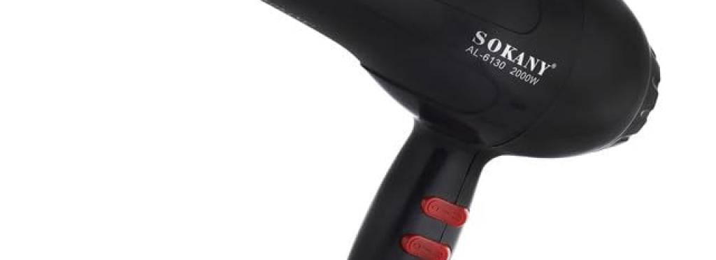 Sokany 2200W hair dryer AL-6130 - powerful hair dryer with three speeds