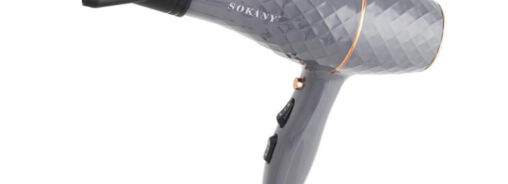 Sokany 3300W hair dryer SK-2224 - fast hair dryer with high power and ion technology