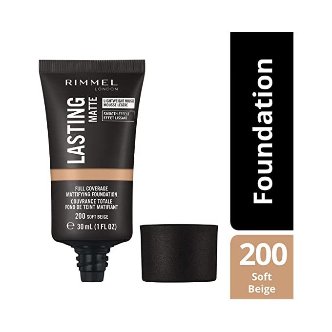 Rimmel Long-Lasting Matte Foundation - 200 Soft Beige
