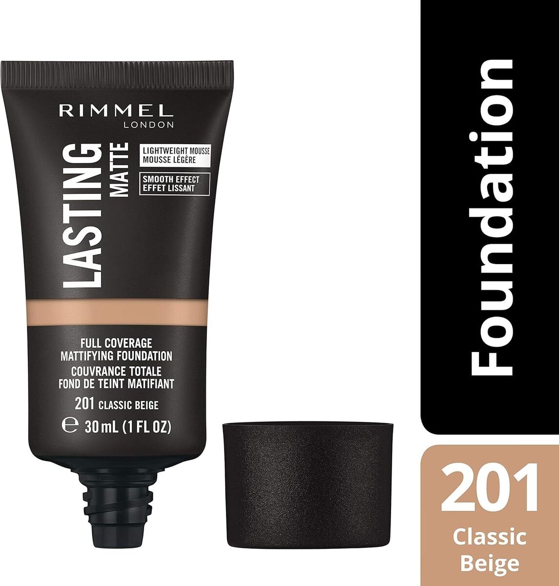 Rimmel London Lasting Finish Matte Foundation - 201 Classic Beige