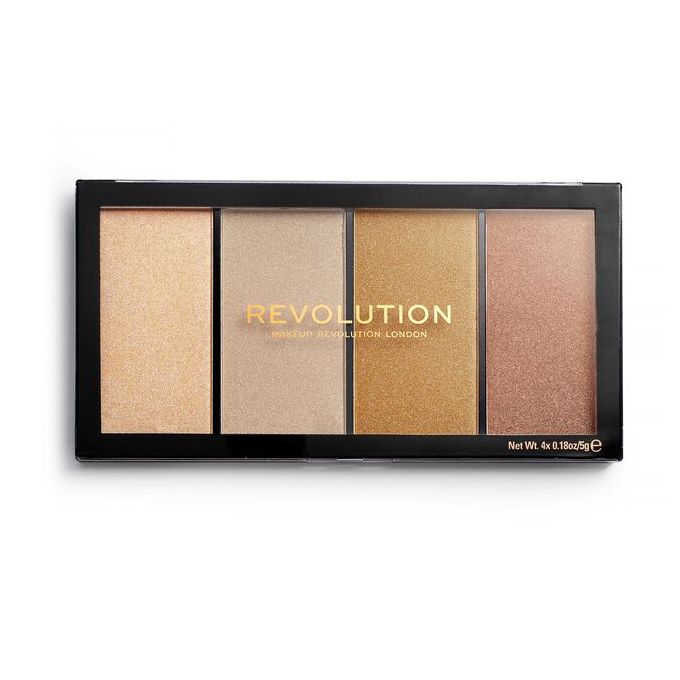 Revolution Small Highlighter Palette - Luster Lights Warm