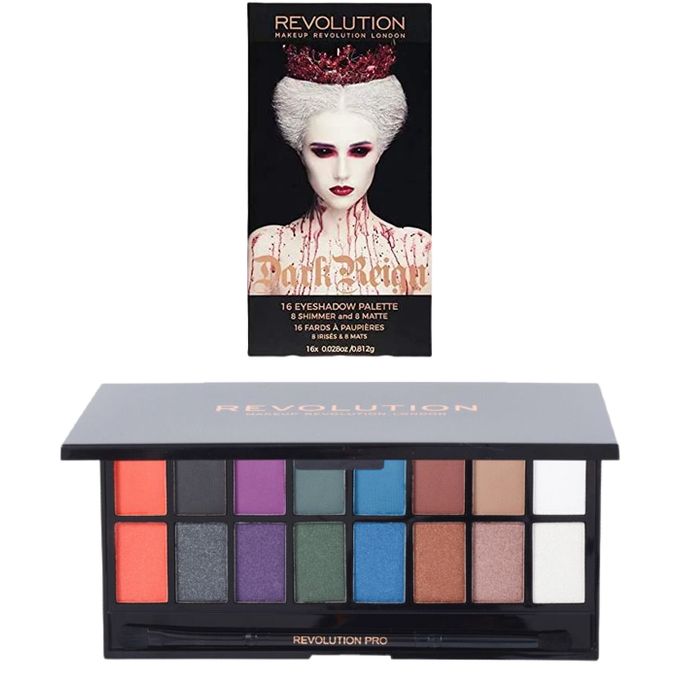 Revolution Matte Eyeshadow Palette - Dark Rain 16 Shades