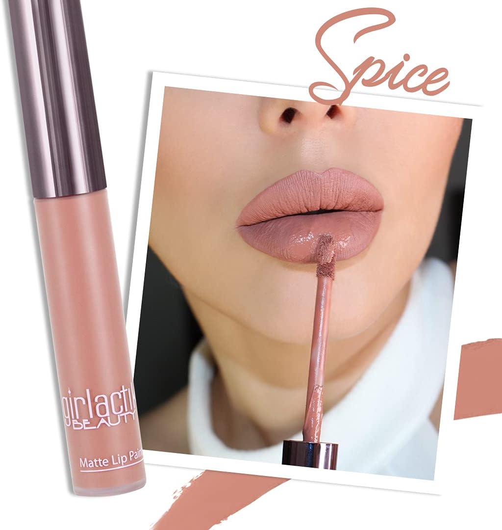 Girlatelic colored matte liquid lipstick spice — image 2