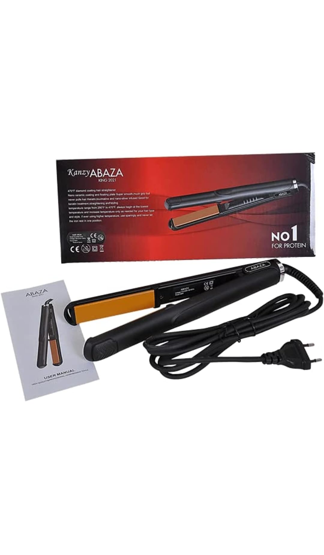 Abaaza hair straightener - 980 Fahrenheit temperature