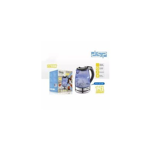 DSP 2200 watts electric kettle 1.7 liters KK1272 - stainless steel with LED lighting