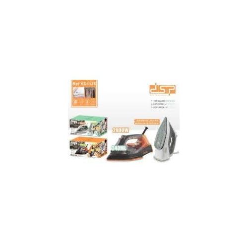 DSP 2000W Steam Iron, Model KD1135 - Ceramic Plate, Removable Water Tank