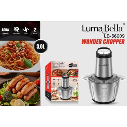 Luma Bella Vegetable and Meat Chopper - 3.0 liters LB-56009 800W