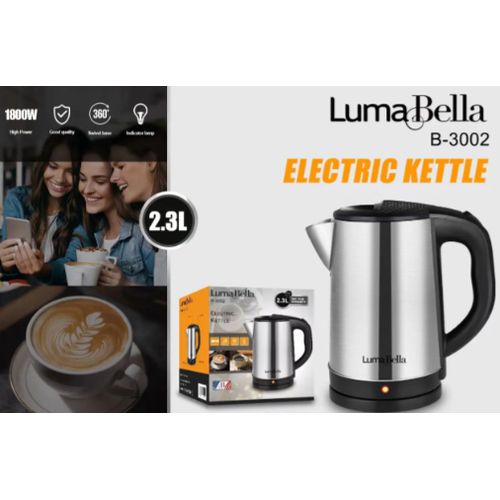Luma Bella Electric Kettle 2.3L - 1800W B-3002 Silver