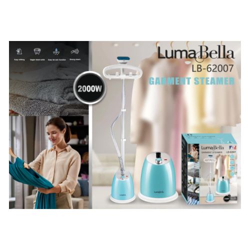 Luma Bella Steam Iron LB.62007 - 2000W - Water Tank Capacity 2.5 Liters - Blue Color